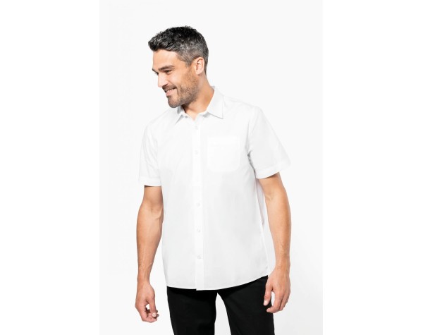 Chemise popeline homme manches courtes 120g – Print France