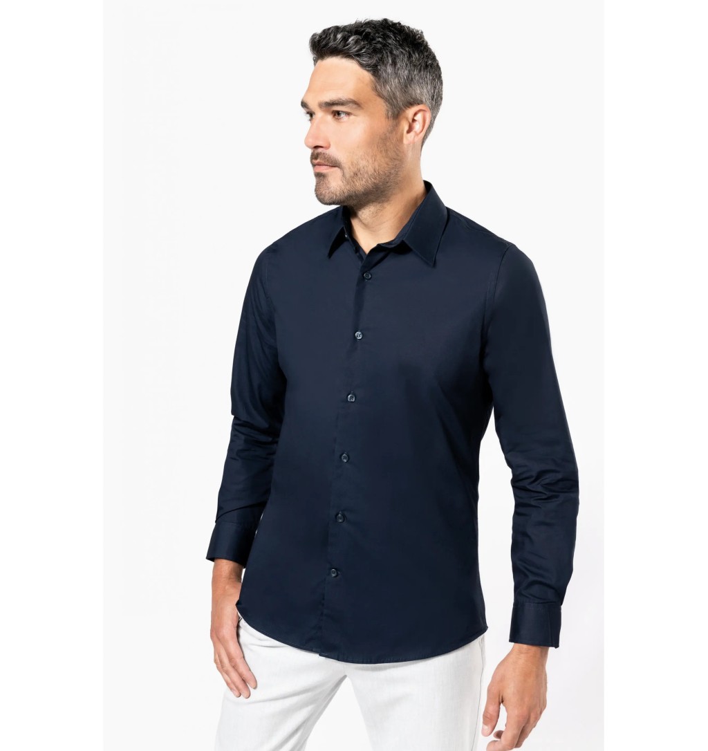 Chemise popeline manches longues homme – Print France