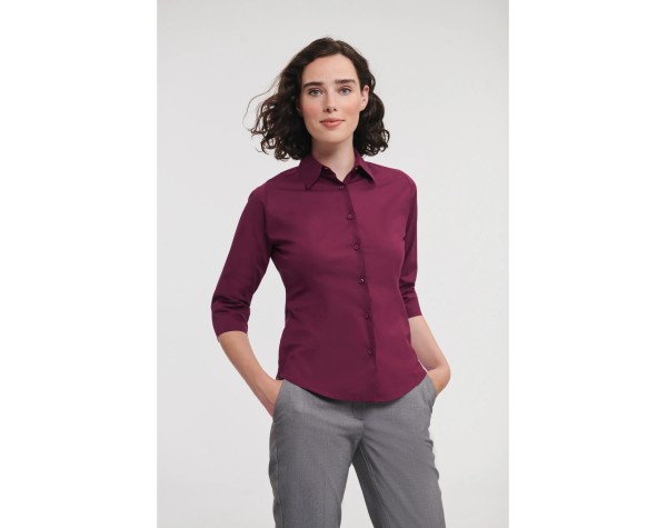Chemise ajustée femme manches 3/4 personnalisée – Print France