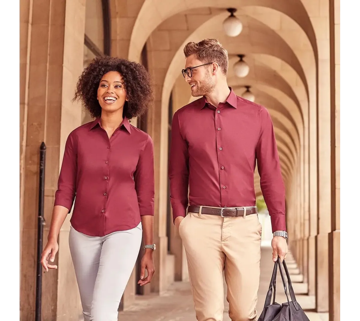 Chemise ajustée femme manches 3/4 personnalisée – Print France