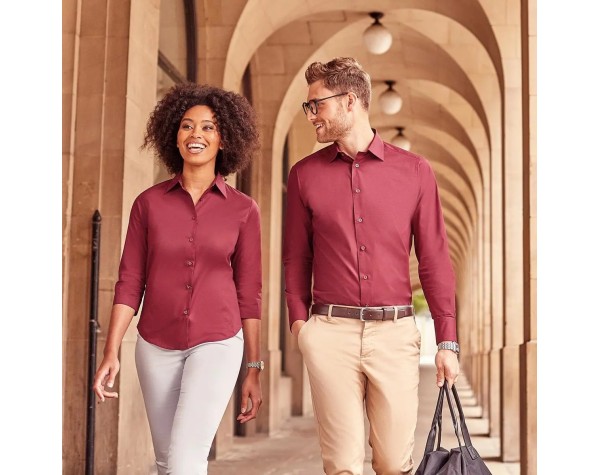 Chemise ajustée femme manches 3/4 personnalisée – Print France