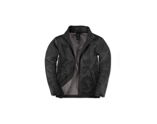 Veste coupe-vent doublée micropolaire homme – Print France