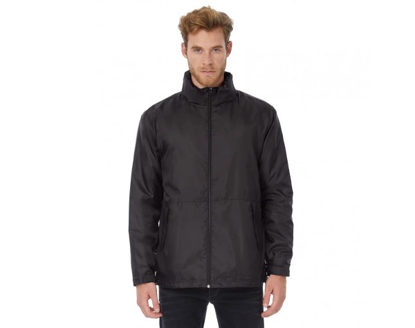 Veste coupe-vent doublée micropolaire homme – Print France