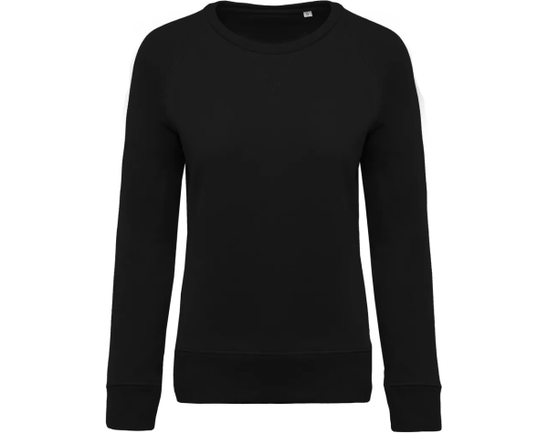 Sweat -Shirt Bio col rond Manches raglan Femme-KARIBAN à personnaliser