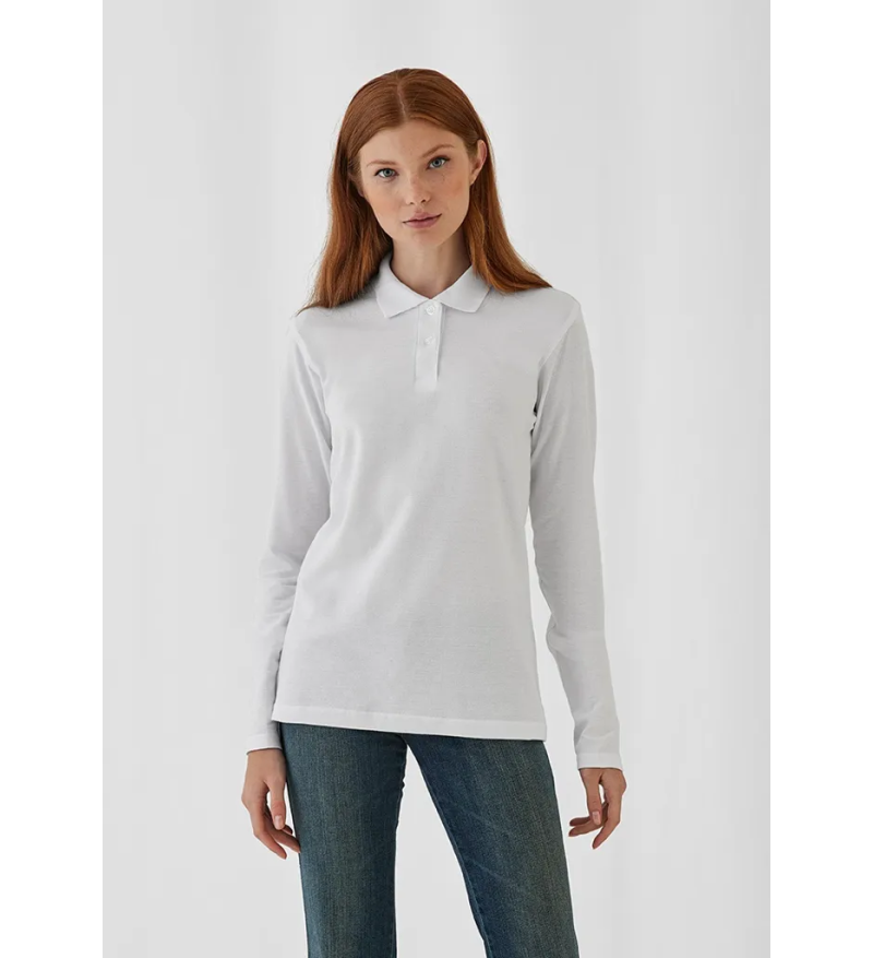 Manches Longues Polo ID.001 / Women-B&C à personnaliser
