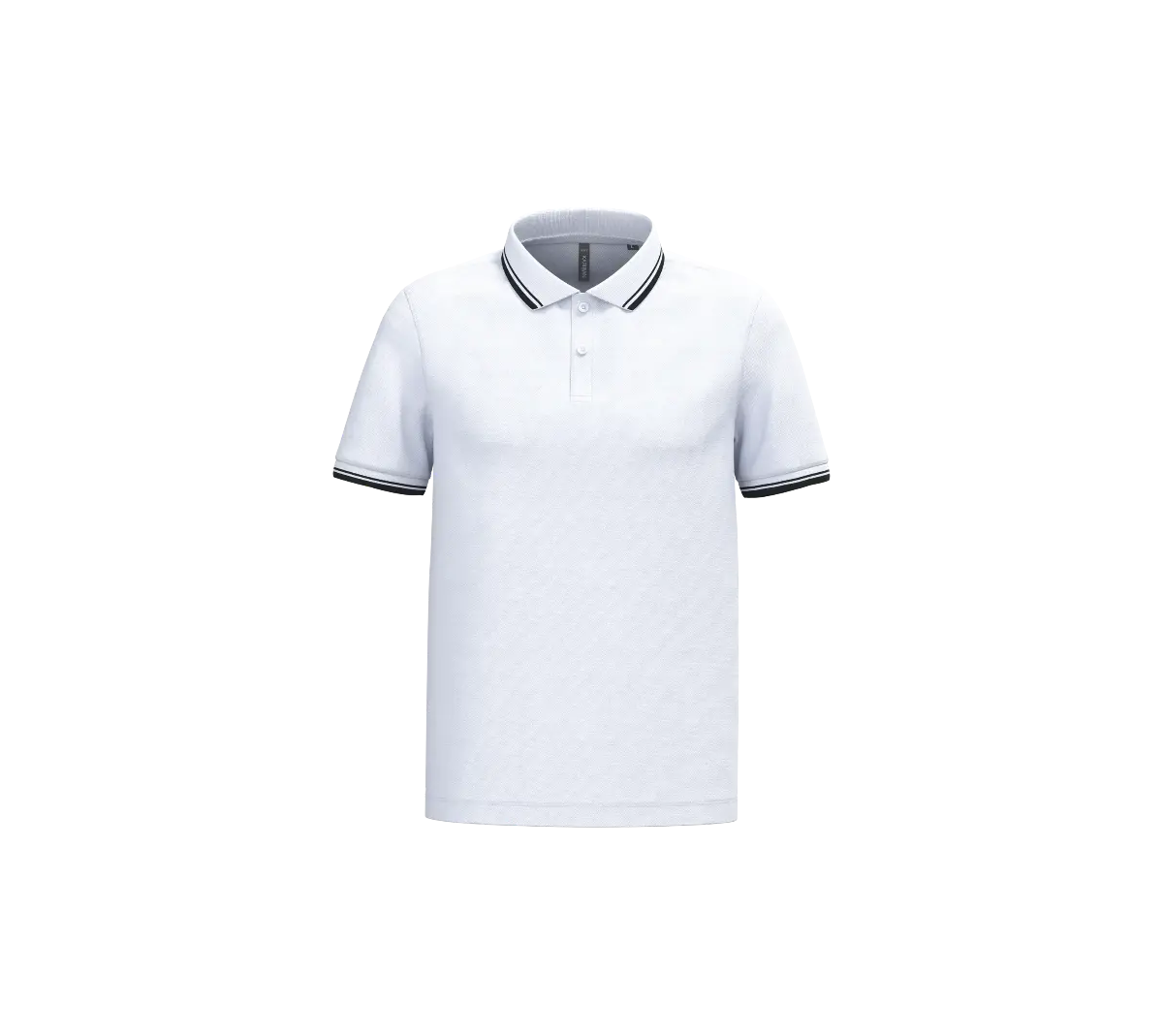 Polo homme manches courtes à rayures à personnaliser