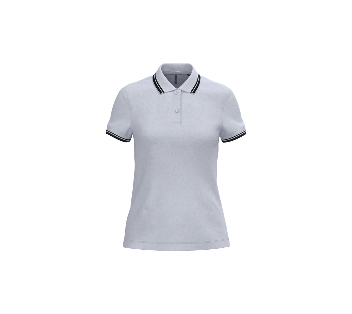 Polo femme manches courtes à rayures à personnaliser