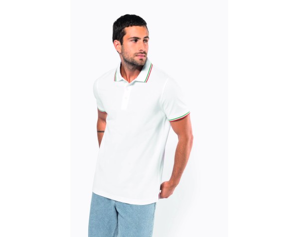 Polo maille piquée manches courtes – Print France