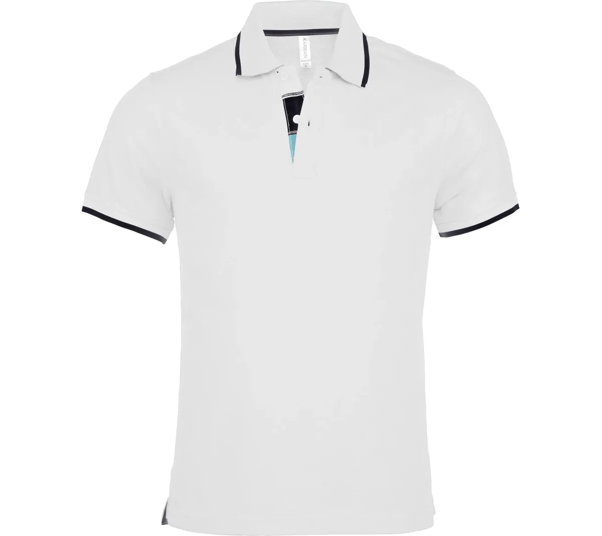 Polo homme manches courtes liseré 220g – Print France