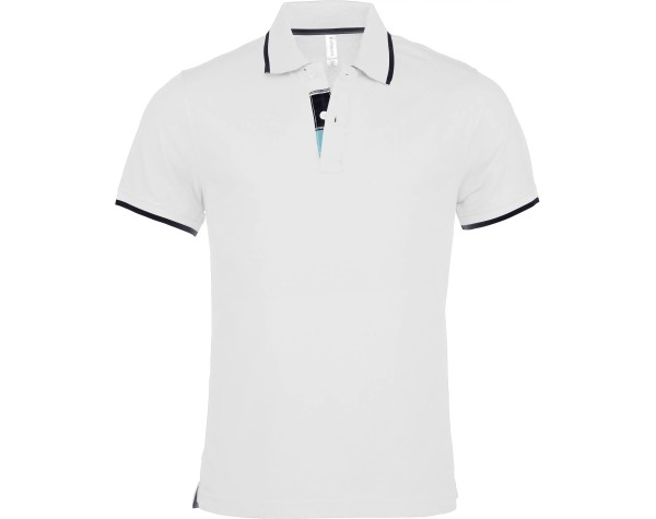 Polo homme manches courtes liseré 220g – Print France